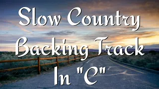 Slow Country Backing Track - in the key of C