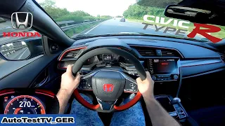 Honda Civic Type R FK8 2021 (Sport Line) | TOP SPEED | No speed limit | AUTOBAHN | AutoTestTV_GER