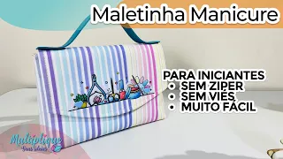 Como fazer uma Maletinha linda e Fácil - PARA INICIANTES - Costura Criativa DIY