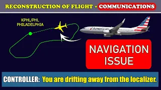 NAVIGATION issue, EMERGENCY return | American Boeing 737-800 | Philadelphia airport