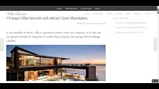 Villa Secrets Cape Town ‘Real Estate Licence’ opportunity.