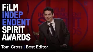 Tom Cross wins Best Editing at the 30th Film Independent Spirit Awards