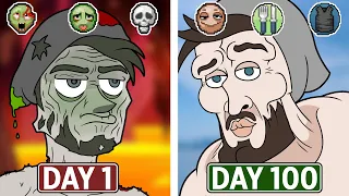 We Survived 100 days in Project Zomboid. It Was a DISASTER..