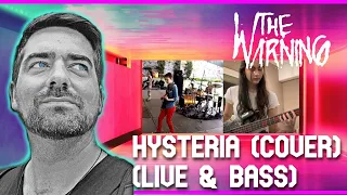 German DJ reacts to THE WARNING - Hysteria (Muse Cover + Bass) | Reaction 51