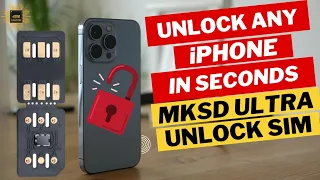 MKSD Ultra Unlock Sim -  Network Unlock Any Financed iPhone For Worldwide Use in Seconds - Chip Card