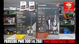 PARKSIDE PWD 30 B1 vs 20 A1 Który Odkurzacz Warsztatowy z Lidla jest Lepszy ?? Test Anemometrem GVDA