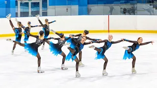 Synchronized skating. 2nd stage of the Russian Cup in Yoshkar-Ola. Performance of the FrivolitE-1
