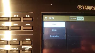 Loading a midi file (Song) on the PSR SX 900 and 700