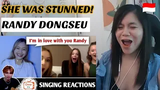 RANDY DONGSEU - Dikira mas mas biasa begitu aku nyanyi dia langsung terpana II REAKSI