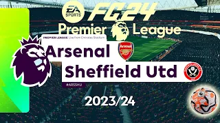 FC 24 Arsenal vs Sheffield United | Premier League 2023/24 | Full Match