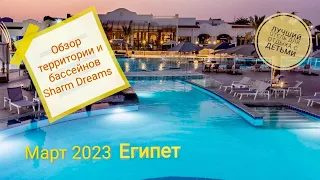 Sharm Dreams resort and aqua park Naama Bay обзор всех бассейнов и территории отеля!