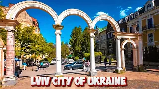Lviv! Bike Ride from Uhorska "Novy Lviv" to Stryiskyi Park: City tour [4k]