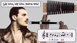 We Will Rock You - for stomps/claps, singing, recorder and Orff bars