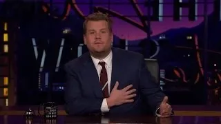 James Corden delivers emotional tribute