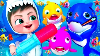 𝑵𝑬𝑾 No, No, Dr Baby Shark 👶🦈, Baby Shark Doctor 👩‍⚕️🦈Wheels on the Bus - #nurseryrhymes  #babyshark