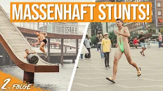 SALTO ÜBER FAHRENDES FASS?! & Im BORAT Anzug durch KOPENHAGEN! | 2. Folge - Schlappentour 2022