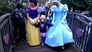 Erin Parades with Cinderella, Snow White, and the Queen