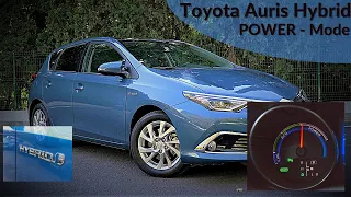 Jazda hybrydą w trybie Power Toyota Auris Hybrid 1.8 Power Mode