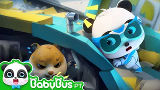 Quando Preso em um Terremoto | Super Equipe de Resgate | Desenho Animado 🐼 por BabyBus