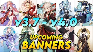 Version 3.7 to Version 4.0 Banners Roadmap | Zhongli Rerun & Other - Genshin Impact