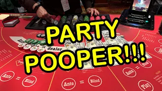 ULTIMATE TEXAS HOLD 'EM in LAS VEGAS! PARTY POOPER!!