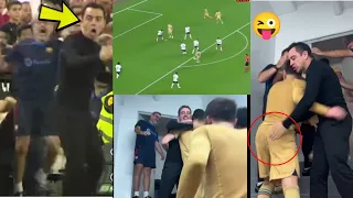 Unbelievable Barcelona celebration to Lewandowski late goal Vs Valencia as Xavi loses control at ...