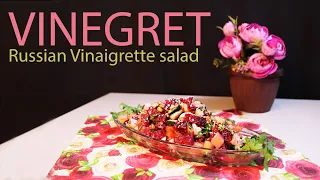 Russian Vinaigrette Salad (винегрет) Delicious & EASY Beet Potato Salad  Recipe (Vinegret)