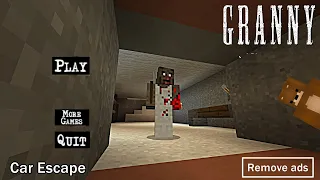 GRANNY CAR ESCAPE MINECRAFT GAMEPLAY