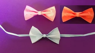 How to make bow tie in with paper| life hack #diy