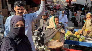 PAKISTAN WALKING TOUR, HYDERABAD WALKING TOUR, SHAHI BAZAR, RESHAM BAZAR, PAKISTAN STREET FOOD, 4K