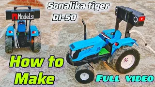 SONALIKA tractor how to make|sonalika tractor kaise banaye|#tractor #sonalika #toytractor
