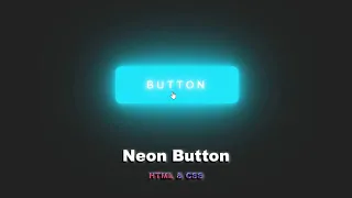 How to create Neon Button using HTML & CSS step by step