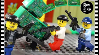 Lego Crazy Robbery Museum Bank Heist Lego City Police Brickfilm Stop Motion Animation Action