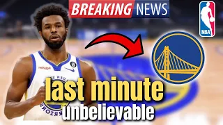 🚨 LAST MINUTE! NOBODY EXPECTED! WARRIORS CONFIRMS! WARRIORS NEWS! GOLDEN STATE WARRIORS NEWS