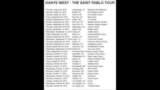 Kanye West "Saint Pablo Tour" dates!