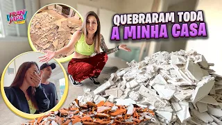 MINHA CASA TA TODA QUEBRADA! 😱- Fran Japa