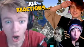 All Reactions Of Wilbur Blowing Up L'manburg During the War On Dream SMP