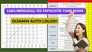 Cara Menjawab Tes Papikostik Dengan Penjelasan Yang Detail