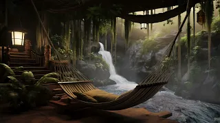 Relaxing Forest Oasis | Soothing Water Sounds For Sleep, Study and Stress Relief