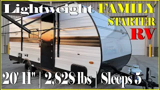 Lightweight Camper 2024 Avenir 17BH Travel Trailer by Cruiser RV @ Couchs RV Nation a RV Review Tour