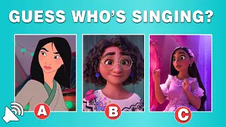 Guess the DISNEY PRINCESS by her SONG | Guess Who's Singing the Disney Song