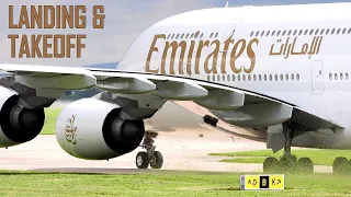 Manchester Airport Plane Spotting | Emirates Airbus A380 Landing and Takeoff | MAN/EGCC