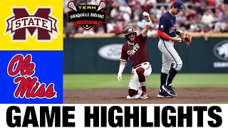 #22 Mississippi State vs Ole Miss Highlights | NCAA Baseball Highlights | 2024 College Baseball