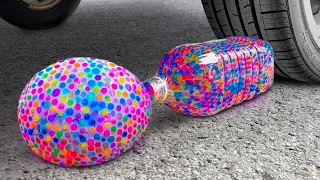 EXPERIMENT CAR VS GIANT ORBEEZ WATER BALLOON | Crushing Crunchy & Soft things by Car | Soft Ex