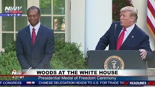 MEDAL OF FREEDOM: President Trump honors Tiger Woods at the White House
