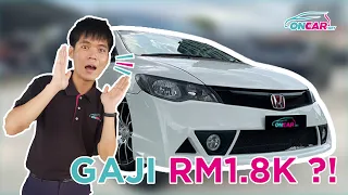 GAJI RM1.8K BOLEH DAPAT HONDA?!!!