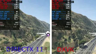 GTA V Benchmark - DIRECTX 11 VS DXVK