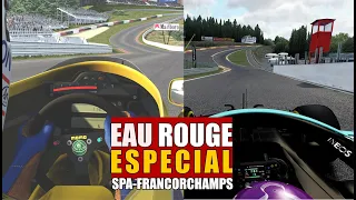 Eau Rouge Formula 1 Evolution 1987 - 2021 | Assetto Corsa Gameplay no Commentary