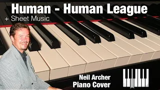 Human - The Human League - Piano Cover + Sheet Music