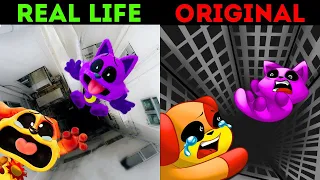 DOGDAY ABANDONED CATNAP in REAL LIFE vs ORIGINAL ! !